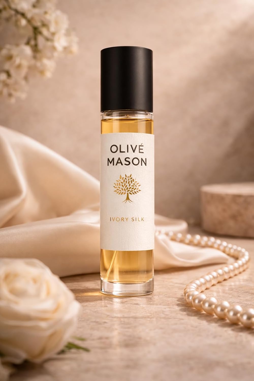 Ivory Silk Attar 6ml Roll On Perfume Oil | Long Lasting Soft Musky Floral Fragrance | Alcohol-Free Premium Creamy Smooth Attar for Men & Women