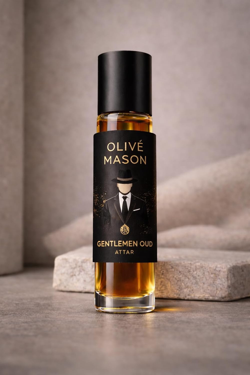 Gentlemen Oud Attar 6ml Roll On | Long Lasting Alcohol-Free Perfume Oil | Premium Oud Fragrance for Men