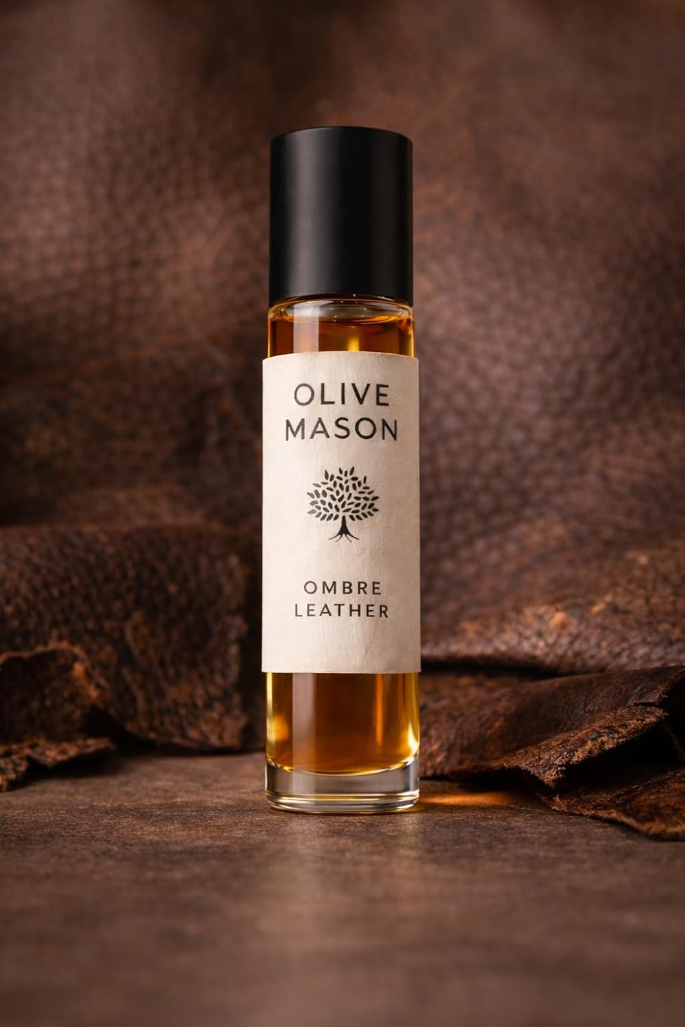 Ombre Leather Attar 6ml Roll On | Long Lasting Alcohol-Free Perfume Oil | Premium Leather Fragrance for Men & Women