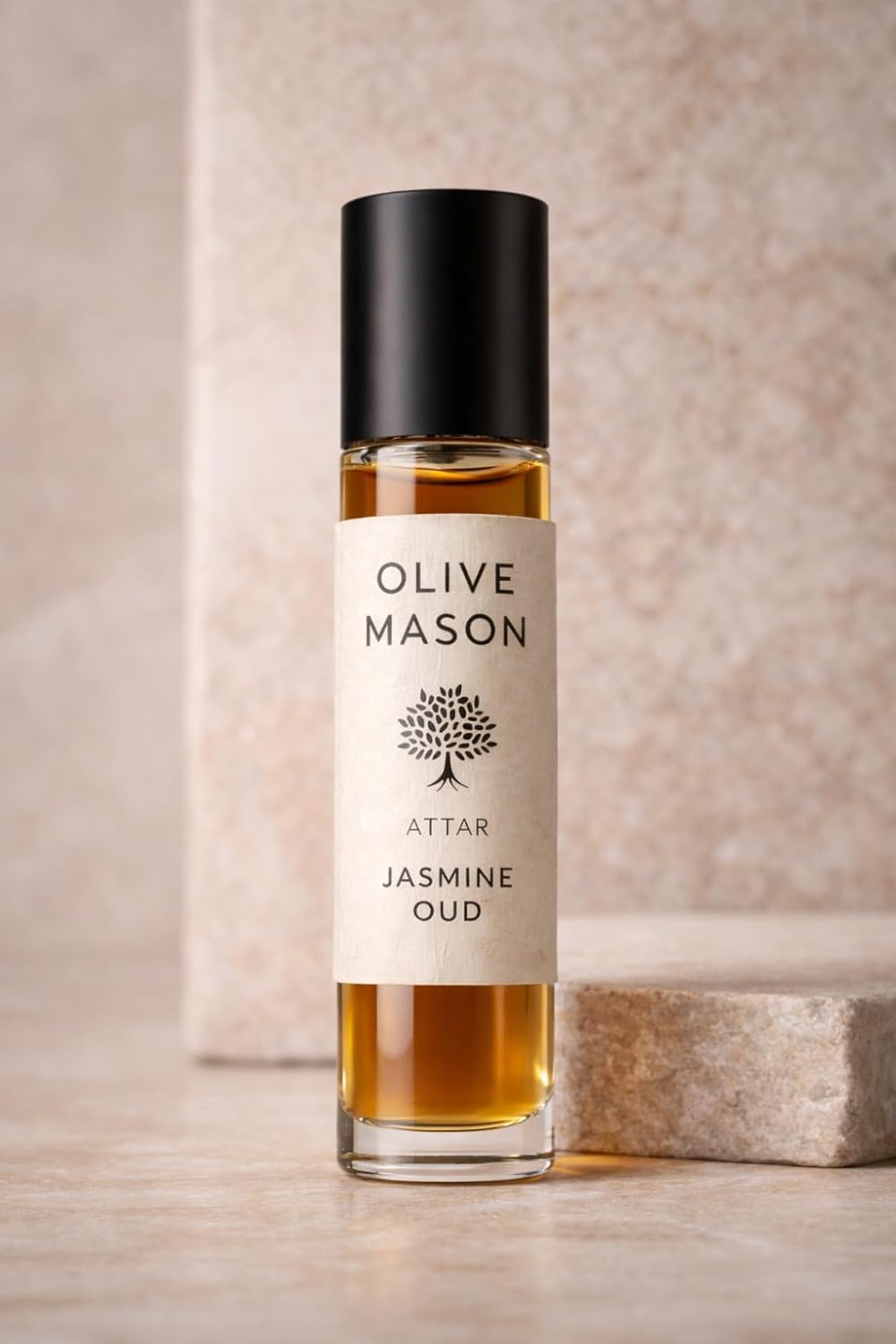 Jasmine Oud Attar 6ml Roll On Perfume Oil | Long Lasting Floral Oud Fragrance | Alcohol-Free Premium Attar for Men & Women (Jasmine)