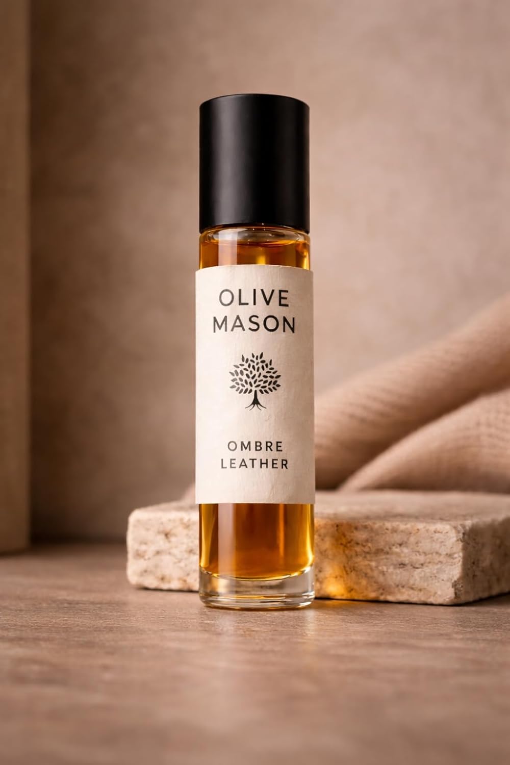 Ombre Leather Attar 6ml Roll On | Long Lasting Alcohol-Free Perfume Oil | Premium Leather Fragrance for Men & Women