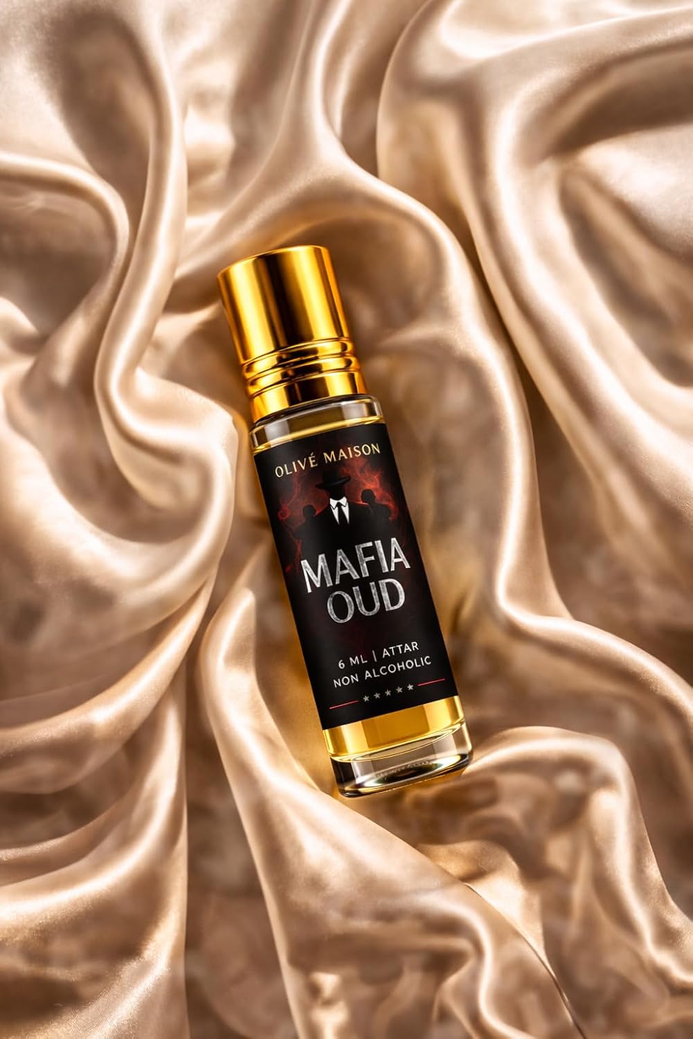 Mafia Oud Attar Perfume Oil 6ml | Alcohol-Free Roll On | Long Lasting Oud Fragrance for Men & Women | Premium Scent