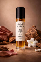 Jasmine Oud Attar 6ml Roll On Perfume Oil | Long Lasting Floral Oud Fragrance | Alcohol-Free Premium Attar for Men & Women (Jasmine)