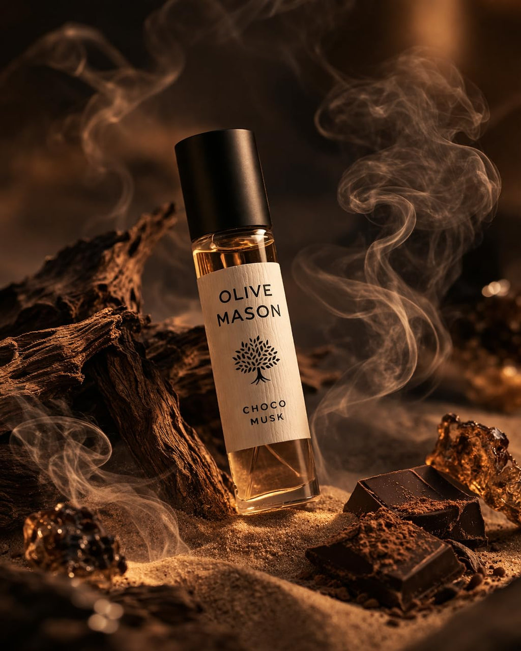 Choco Musk Classic Attar 6ml Roll On | Long Lasting Alcohol-Free Perfume Oil | Sweet Chocolate Musk Fragrance for Men & Women