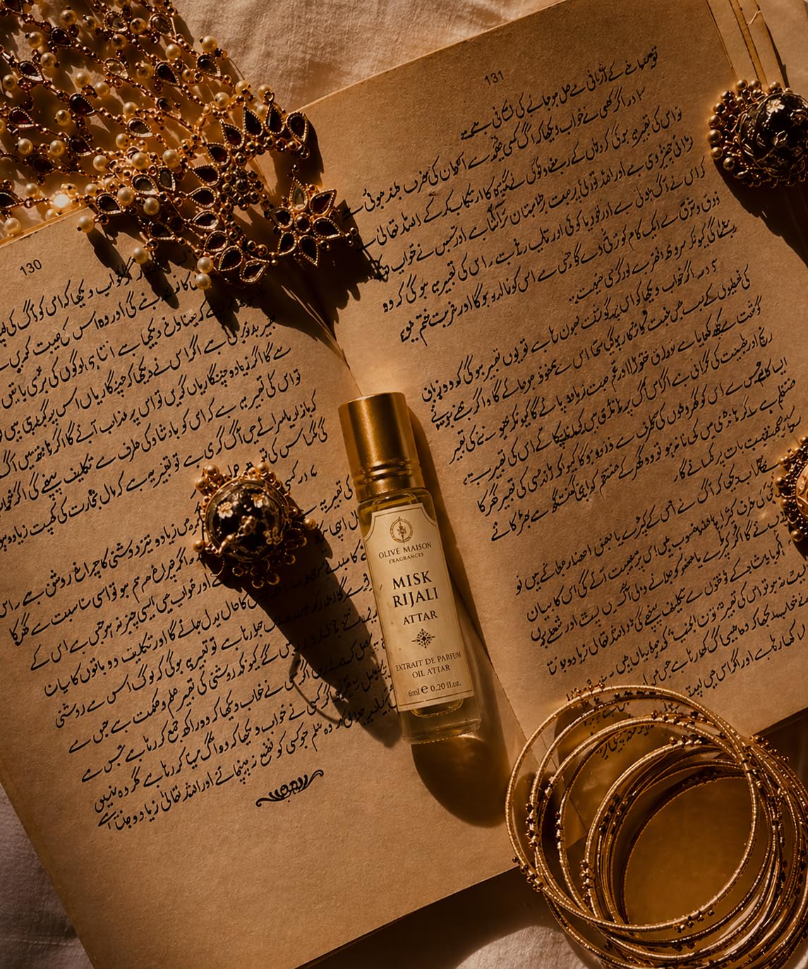 Misk Rijali Attar 6ml for Men | Long Lasting Fresh White Musk Perfume Oil | Alcohol-Free Premium Fragrance Roll-On