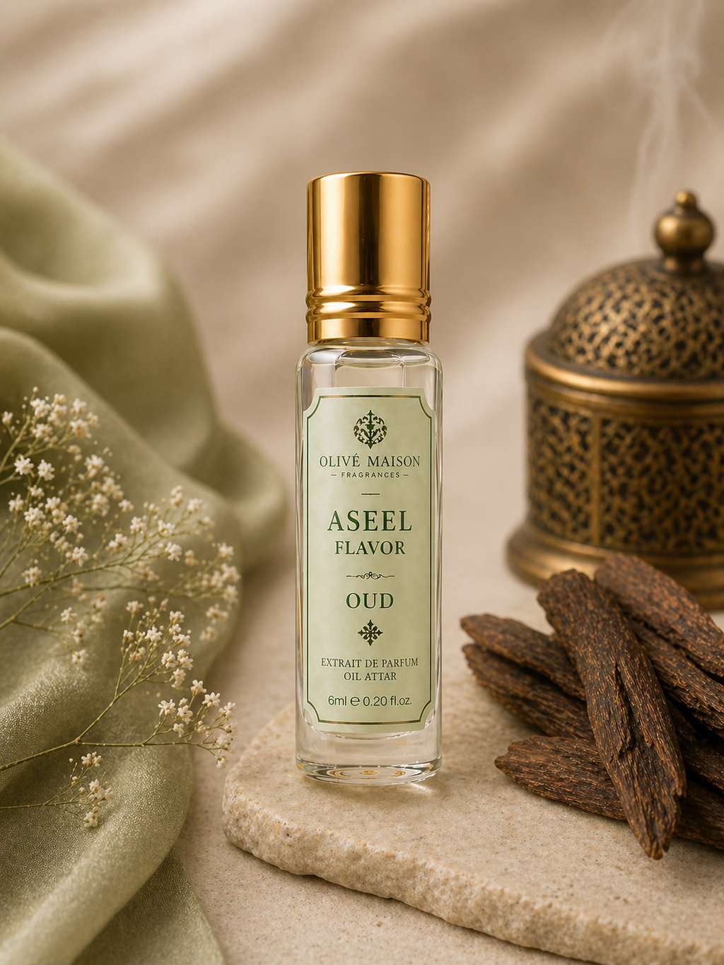 Aseel Attar 6ml Alcohol-Free Premium Fragrance Roll-On