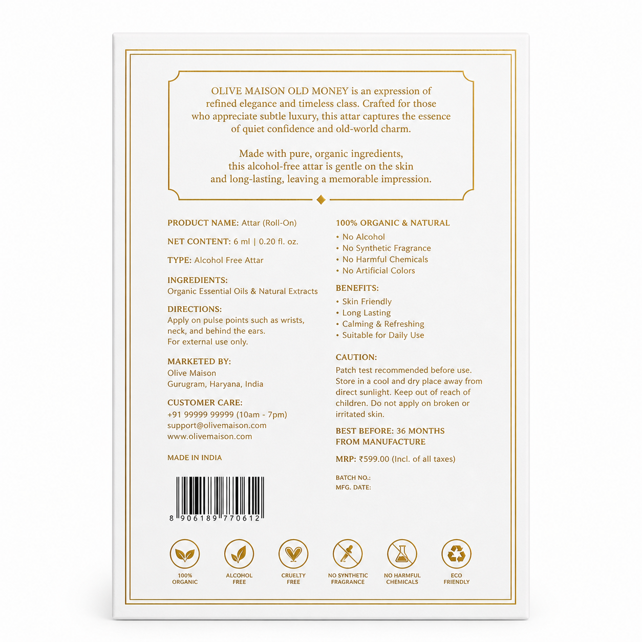 Old Money Attar 6ml